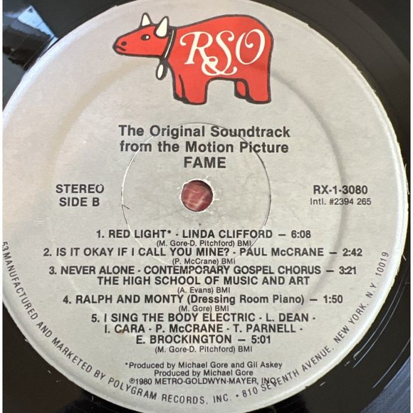 FAME Original Soundtrack from the Motion Picture VINYL LP 1980 Disco RX13080 - Picture 6 of 6